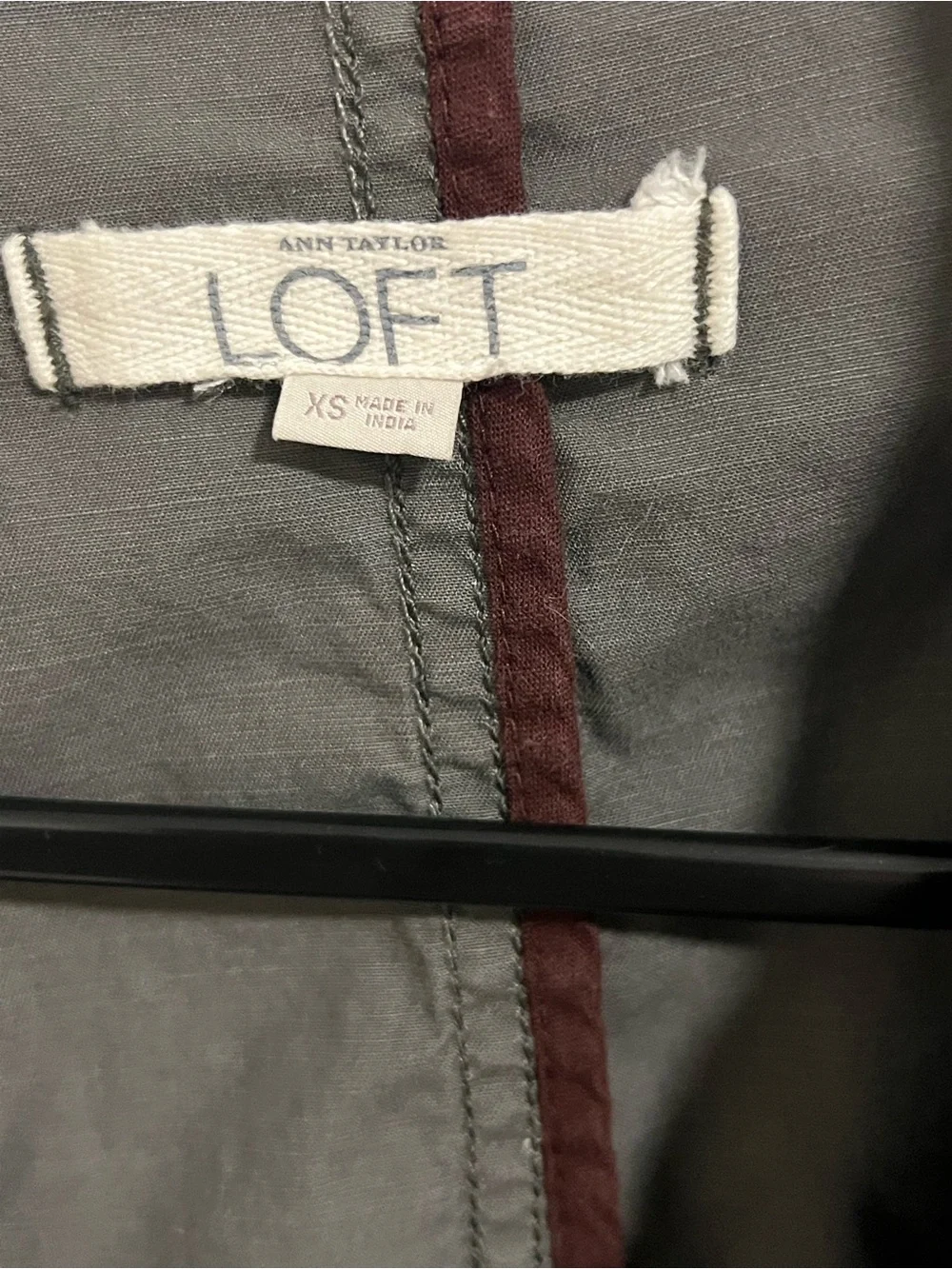 LOFT Green Khaki Utility Jacket. XS